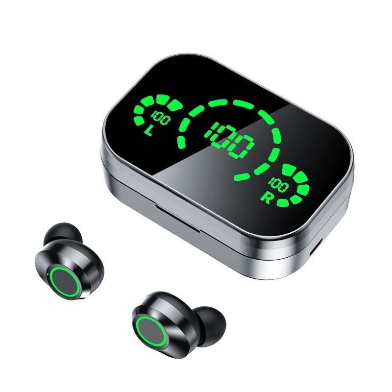 YD03 Wireless Bluetooth Headset TWS Large Screen Smart Digital Display In Ear Breathing Light